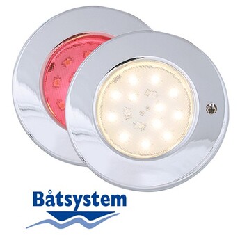 Pinto, brytare, röd-vit LED Spotlight Båt