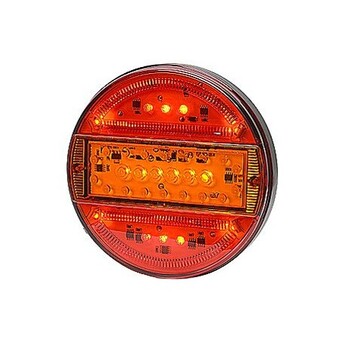 LED bakljus Slim Line, Körriktningsvisare, Färgat glas till Lastbil & Släpvagn
