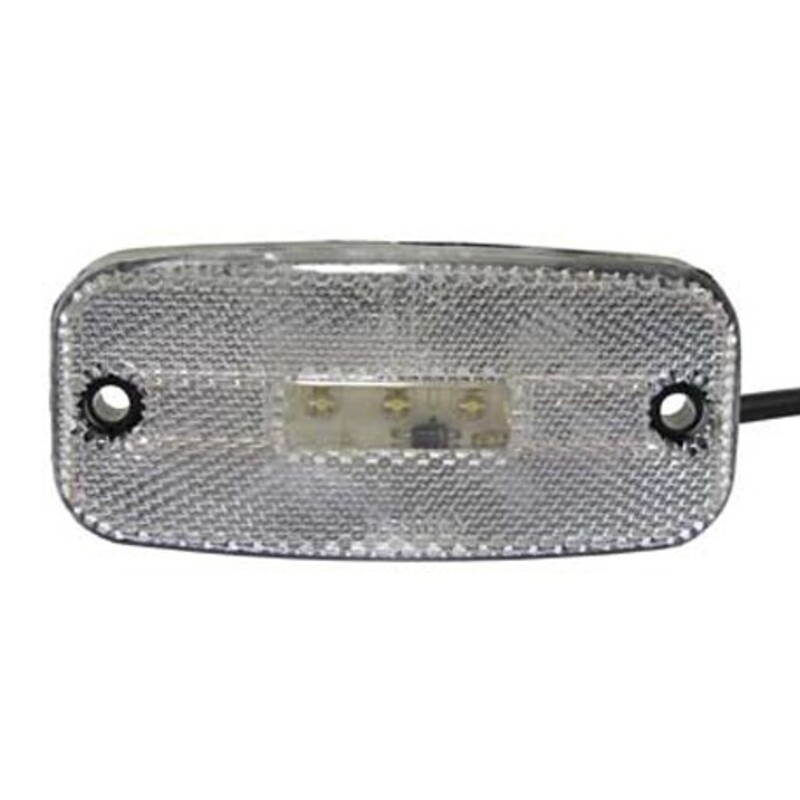 LED-markörljus 5LED med reflex, Positionsljus, Vit